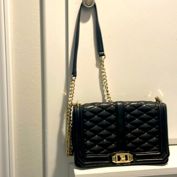 Rebecca Minkoff Handbags - 👝Rebecca Minkoff Black Quilted Leather Crossbody Purse/Handbag .